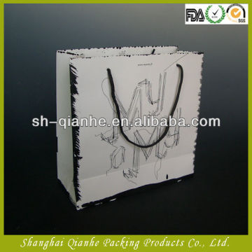 white paper bags / printed white paper bags , paper bags