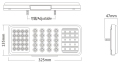 24V 55 LED IP67 Lampu Ekor Truk Tahan Air