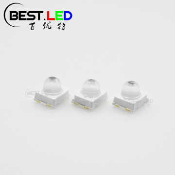 Dome Lens LED Blue SMD LED 460nm 15-degree