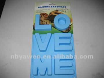 Alphabet silicone cake molds