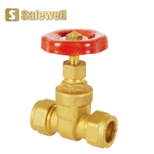 Brass Compression Gate Valve Light Type
