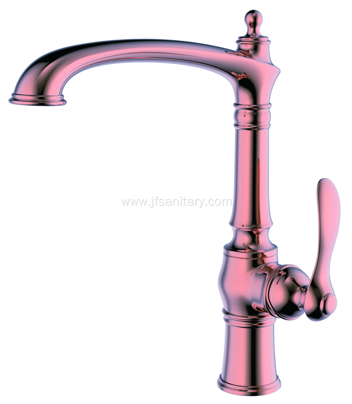 Quality Deck-Mounted Brass Single-Hole Kitchen Sink Faucet