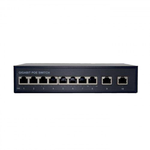 8 puertos Ethernet Poe Switch 2 SFP