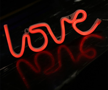 LOVE Neon Letter Lights Signs Battery powered