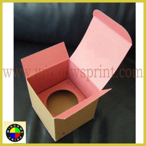 Cheap kraft paper cupcake box with insert