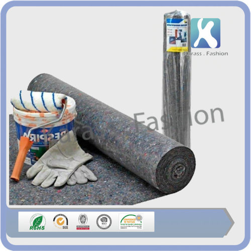 Grey Disposable Painter Fleece Mat with PE Foil