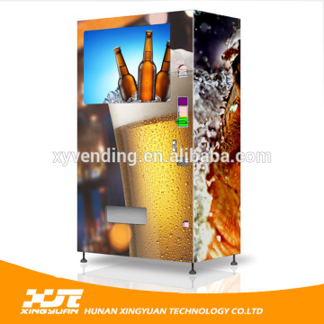Stainless steel photo sticker beer bottle vending machine