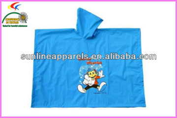 kids pvc rain poncho