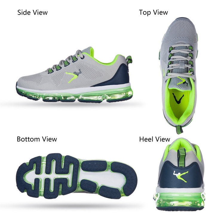 Athletic fashion style comfort air cushion sole walk sport shoes running shoes for men