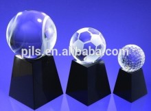 crystal sporting trophy crystal basketball/football/golf award