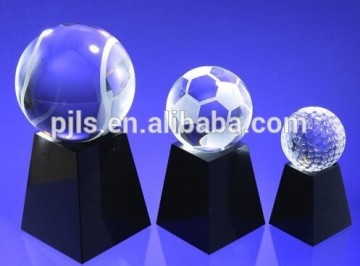 crystal sporting trophy crystal basketball/football/golf award