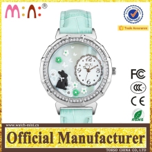 Latest wholesale alibaba 3d polymer mini brand watch luxury fashion leather Iwatch faces