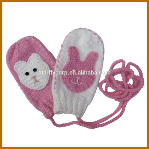 fashion knitted gloves with thinsulate lining