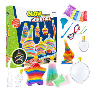 Arts and Crafts: Discover the Fun with Sand Art Kits for Kids - Explore Glow-in-the-Dark Sand Art Bottles