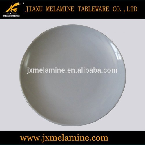 8"melamine plastic white round plate