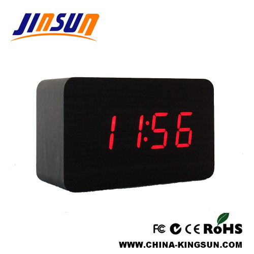 Square LED Digital Alarm Clock