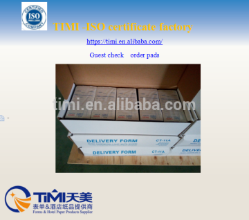 FSC guest check CT-11A custom and standard business forms