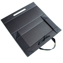 Flap Board Folding Paper Box With Ribbon