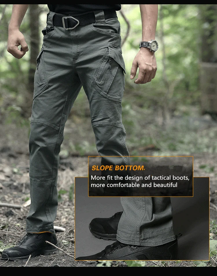 Top Quality Breathable Elastic Windproof Waterproof Plus Size Cargo Men Pants