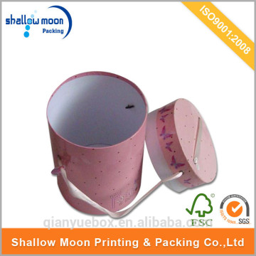 China factory custom wholesale facny small round cardboard boxes .