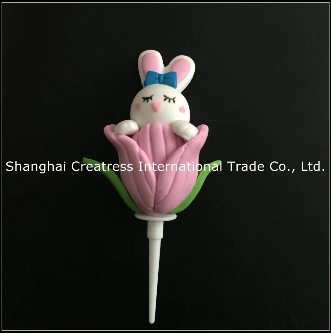 Stable Quality Cake Decoration Handmade Cute Easter Bunny Polymer Clay