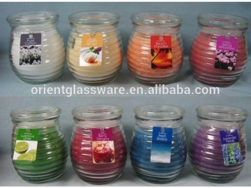 glass candle jar with lid forsted candle holder