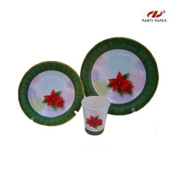 Christmas Party Paper Tableware Sets