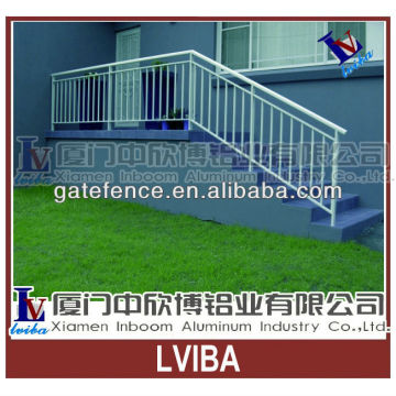 Polished aluminium exterior handrails durable rail