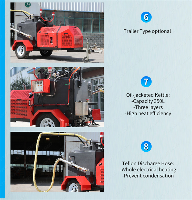 350L road pavement sealing machine