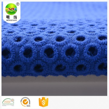 Hot sale 100% polyester embroidery lace dress fabric