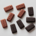 Wholesale Novel Design Kawaii Chocolate Milk Letter Charms Artificial Realistic Food Toys Kids Slime Makings