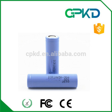 lithium ion battery 18650 3.7 v 3000mAh