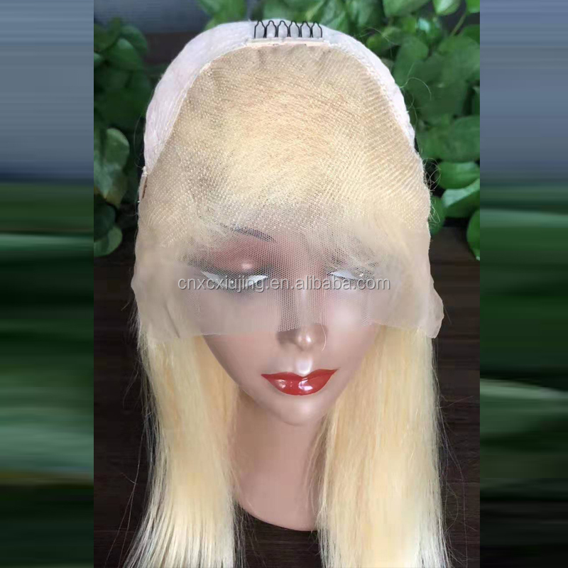 Reine 13x4 Lace Frontal 613 Straight  Wigs 613 Blonde Malaysian Lace Front Human Hair Wigs Blonde 613 Short Bob Lace Wigs
