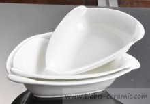 ceramic porcelain bone china crockery catering wedding parting irregular bowl