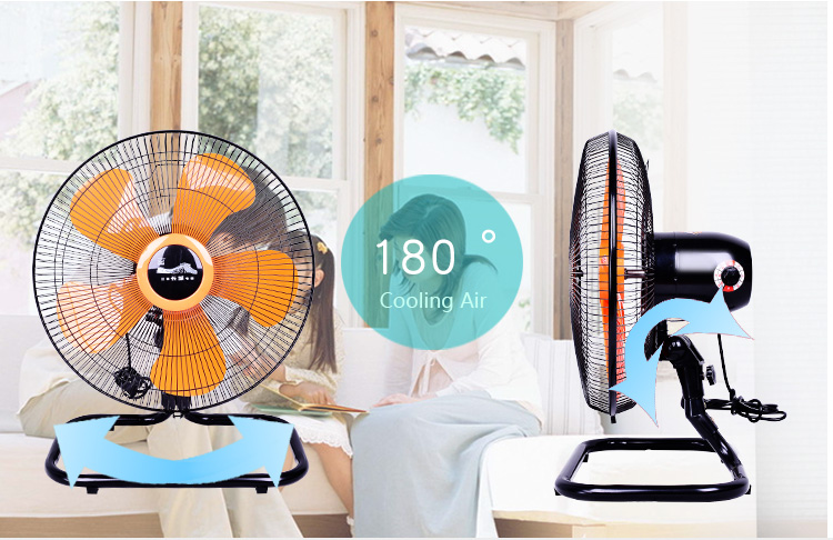 Kanasi 18 "polegadas OEM ODM ventilador de chão doméstico oscilante doméstico