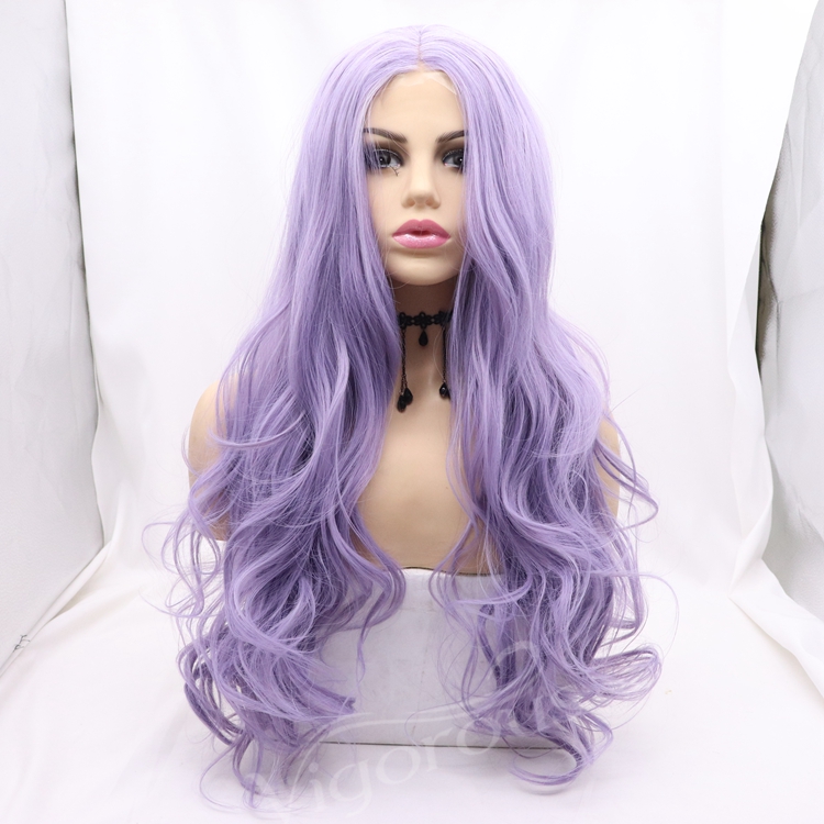 Wholesale high quality long deep wave curl cheap heat resistant synthetic wig small lace front