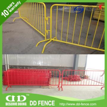 galvanized crowd control barricade galvanized pedestrian safety barrier powder coated crowd control abrrier