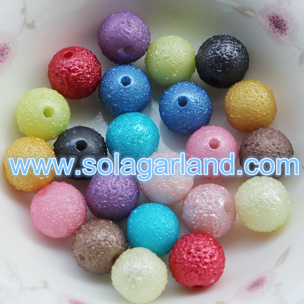 Plastic Stardust Pearl Beads