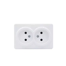 2Round Pin Outlet without Shutter Surface Mounted