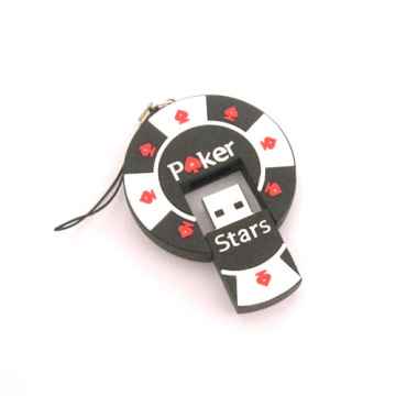 Poker Bargaining chip pvc gifts usb flash drives