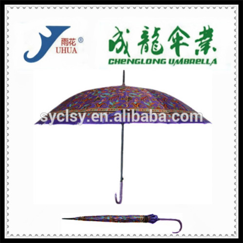 2015 Cheap Satin Straight Umbrella,Print Straight Umbrella