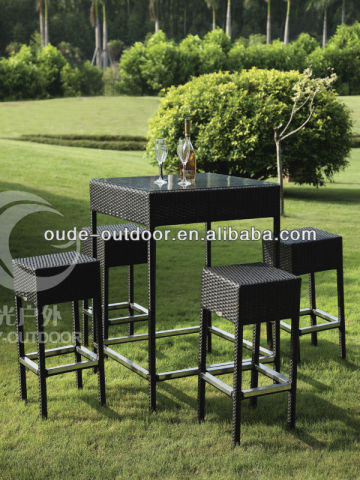 sunny outdoor PE rattan long bar table T265 C266