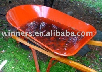 wood handle wheelbarrow