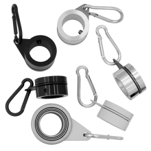 Anley Aluminum Flagpole Mounting Rings - Adjustable 1 Inch Anti-Wrap Flagpole Ring