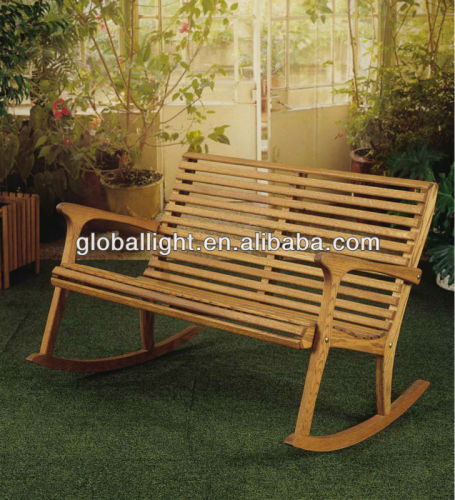 Oak Rocker Settee