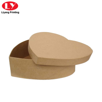 Kraft Paper Cardboard Heart Shape Cookie Box