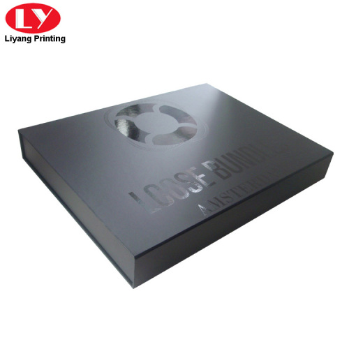 High Quality Black Folding Apparel Box