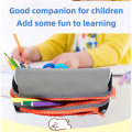 Double zipper polyester wear-resistant pen case for kids