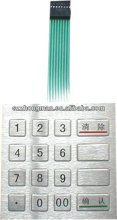 Special telephone key control board membrane switch