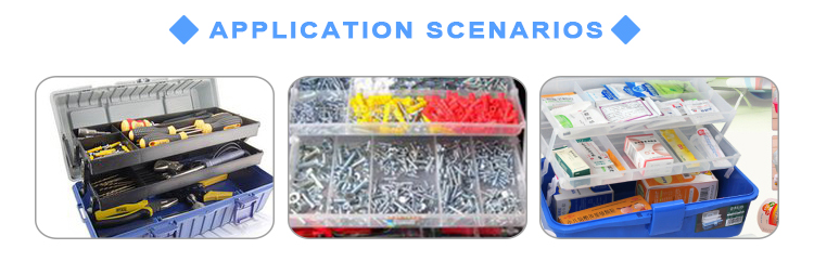 high quality plastic tool case with 39 drawers